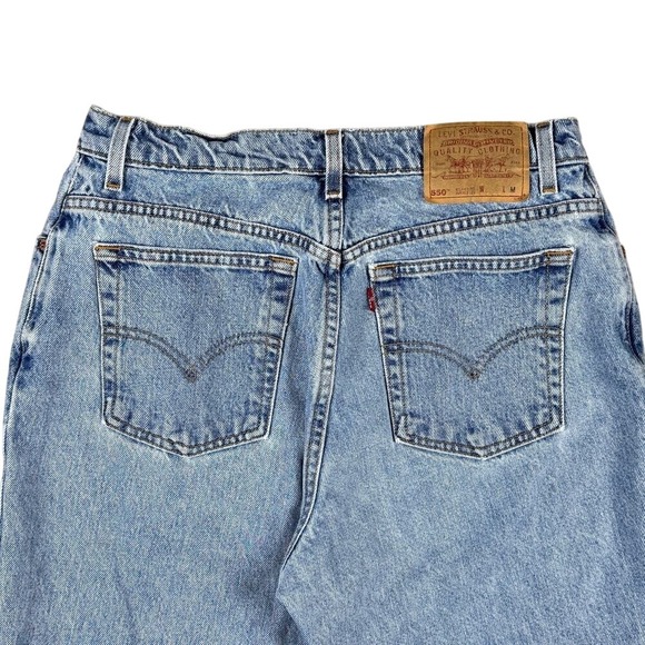 Vintage Levi's‎ 550 Jeans Women's 14 Relaxed Fit Tapered Leg 1998 Light Wash - Picture 4 of 12